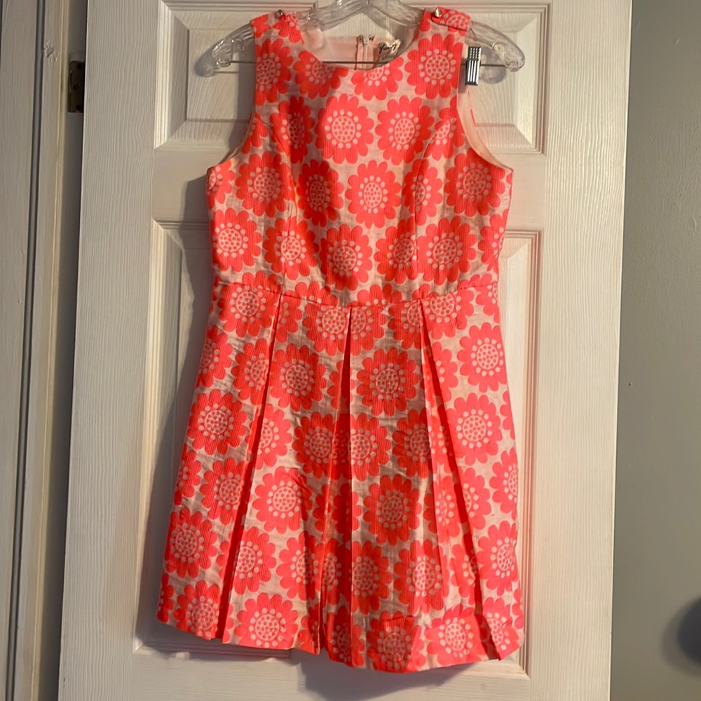 Bright pink Flower print dress